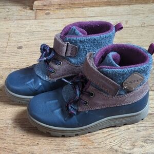 Carter's Navy and Brown Kids Boots